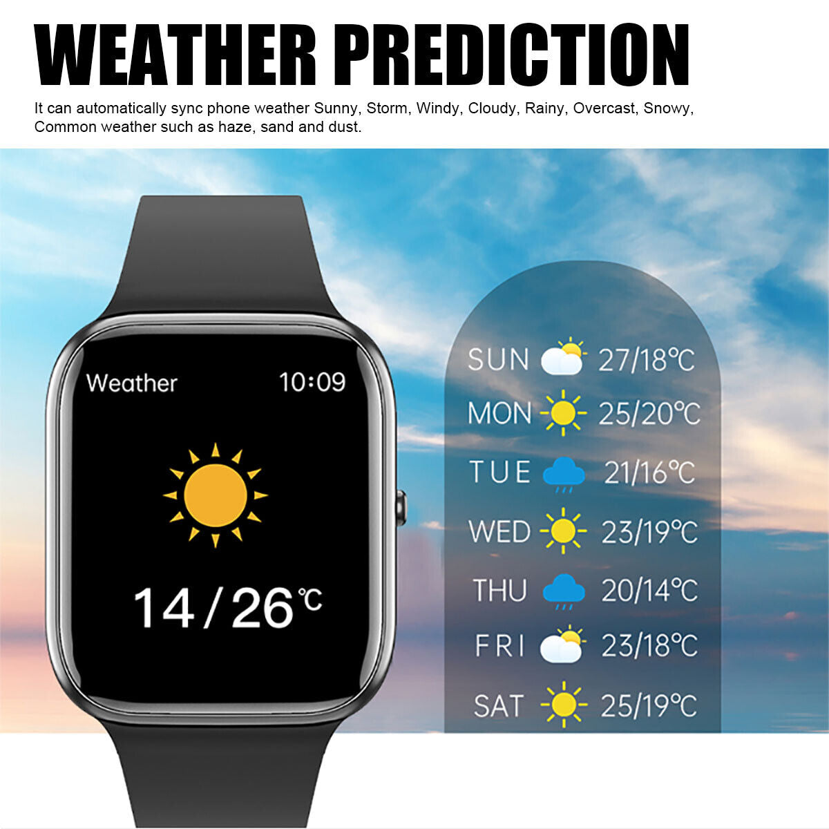 Smart Watch Fitness Tracker Heart Rate Men / Women Sport Watches for Ios Android