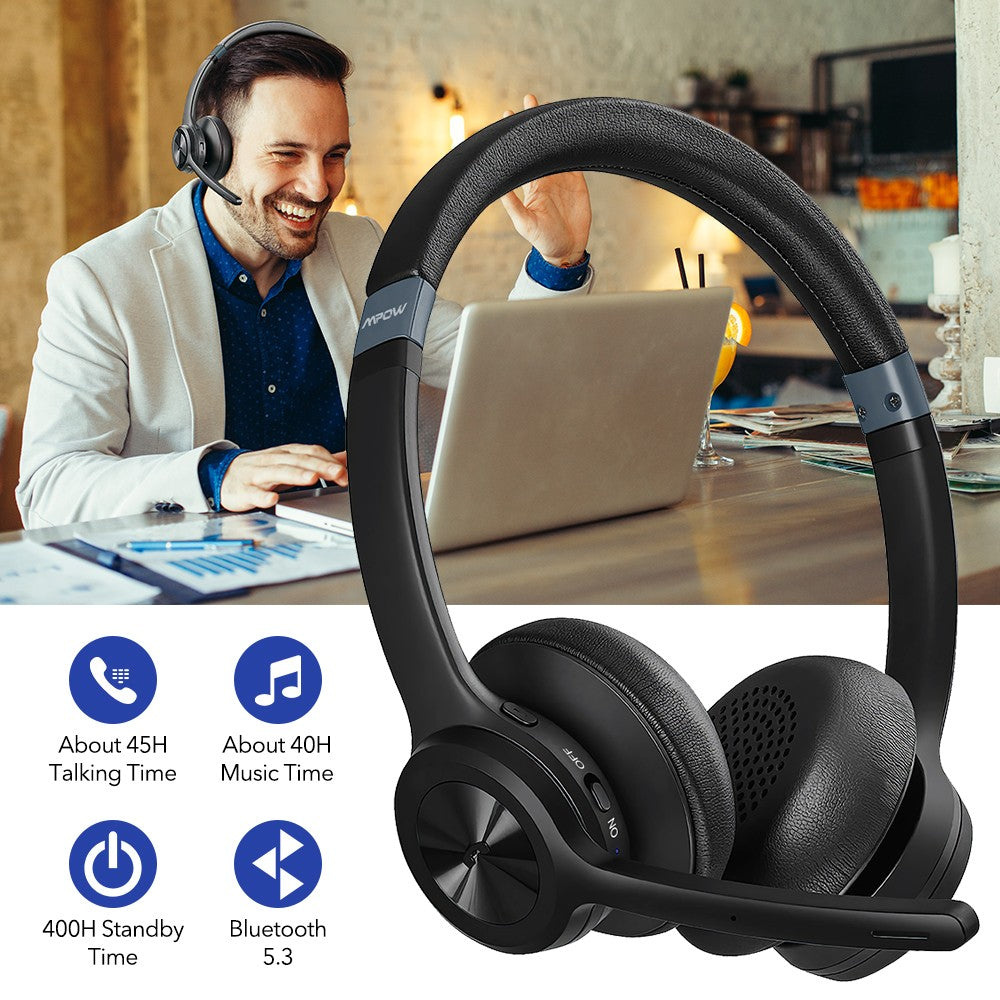 2026 Bluetooth Over-Ear Wireless Headphones Stereo Earphones Noise Cancelling