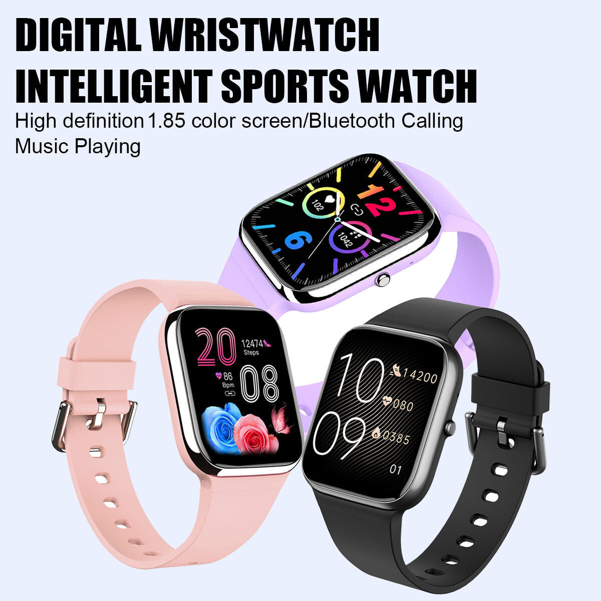 Smart Watch Fitness Tracker Heart Rate Men / Women Sport Watches for Ios Android