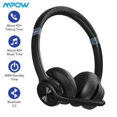 2026 Bluetooth Over-Ear Wireless Headphones Stereo Earphones Noise Cancelling